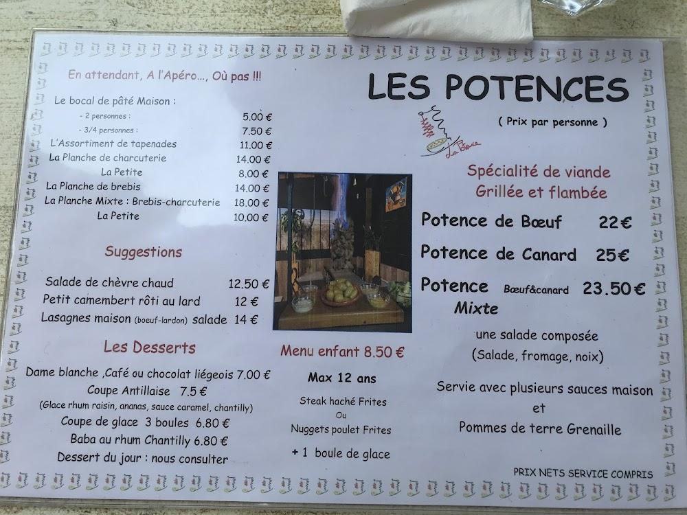 La Potence Grill - Menu Image 1